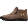 imageDacomfy Mens Shoes Slip On Casual Loafers Fashion Oxfords Shoes Leather Ankle Chukka Boots Comfy Outdoor Walking Driving Shoes Pu Leather Mens Boots Brown Black Khaki Green