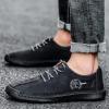 imageLazzy Mens Casual Leather Shoes Slip On Loafers Driving Shoes Comfortable Business Office Oxfords for Men Black Size 12