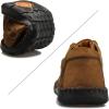 imageLazzy Mens Casual Leather Shoes Slip On Loafers Driving Shoes Comfortable Business Office Oxfords for Men Brown Size 12