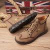 imageLazzy Mens Casual Shoes Chukka Boots LaceUp Motorcycle Ankle Boots Fashion Dress Oxfords Leather Shoes for Men Khaki Size 12