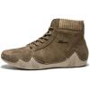 imageLazzy Mens Casual Shoes Fashion Sneaker Boots NonSlip Ankle Boot High Top Walking Shoes Lightweight Outdoor Shoes for Men Khaki Size 11