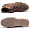 imageLazzy Mens Casual Shoes Fashion Sneaker Boots NonSlip Ankle Boot High Top Walking Shoes Lightweight Outdoor Shoes for Men Khaki Size 11