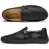 imageLazzy Mens Casual Shoes Slip On Loafers Leather Dress Shoes Lightweight Oxfords Comfortable Walking Driving Shoes Black Size 115