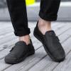 imageLazzy Mens Casual Shoes Slip On Loafers Leather Dress Shoes Lightweight Oxfords Comfortable Walking Driving Shoes Black Size 115
