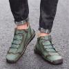 imageLazzy Mens Casual Shoes Vintage Ankle Chukka Boots Pu Leather Loafers Shoes Soft Comfort Walking Driving Shoes Black Brown Khaki Green