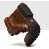 imageLazzy Mens Chukka Boots Motorcycle Combat Oxford Boot Lace Up Casual Shoes Fashion Ankle Shoes for Men Brown Size 10