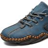 imageLazzy Mens Slip On Loafers Lace Up Casual Shoes Leather Oxfords Sneakers Walking Shoes for Men Blue Size 12