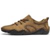 imageLazzy Mens Slip On Loafers Lace Up Casual Shoes Leather Oxfords Sneakers Walking Shoes for Men Brown Size 12