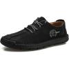 imageLazzy Mens Casual Leather Shoes Slip On Loafers Driving Shoes Comfortable Business Office Oxfords for Men Black Size 12