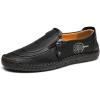 imageLazzy Mens Casual Shoes Slip On Loafers Leather Dress Shoes Lightweight Oxfords Comfortable Walking Driving Shoes Black Size 115