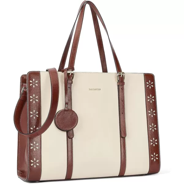 BOSTANTEN Laptop Bag for Women 15.6 inch Computer Leather Briefcase Vintage Work Tote Handbag