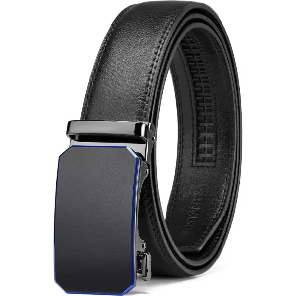 BOSTANTEN Mens Belt Leather Ratchet Belt For Men Dress and Casual with Adjustable Buckle, Trim to Fit