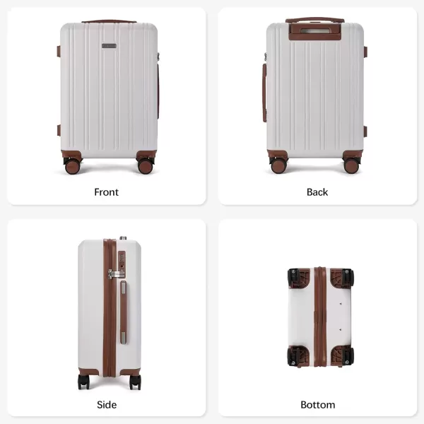 BOSTANTEN 20 inch Carry On Luggage Airline Approved Large Suitcase with Spinner Wheels PC Hardshell TSA Lock