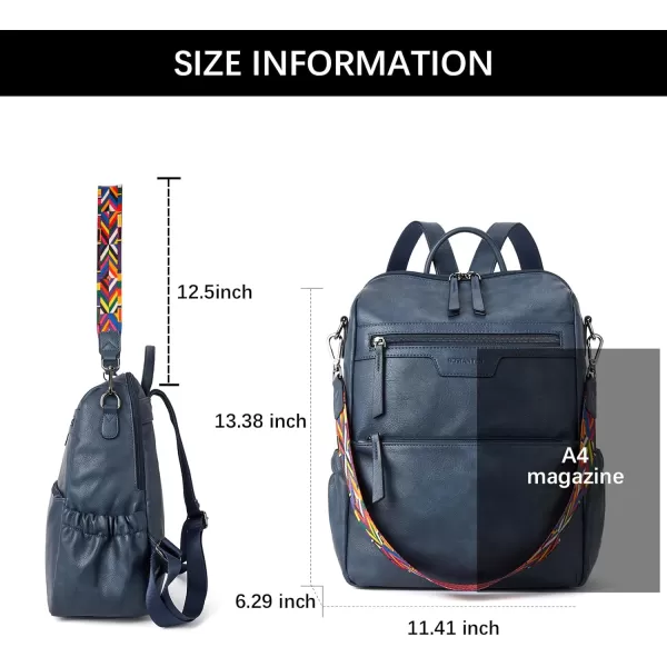 BOSTANTEN Backpack Purse for Women Fashion Designer Travel Backpack Leather Convertible Shoulder Bags Casual Daypack Beige-brown