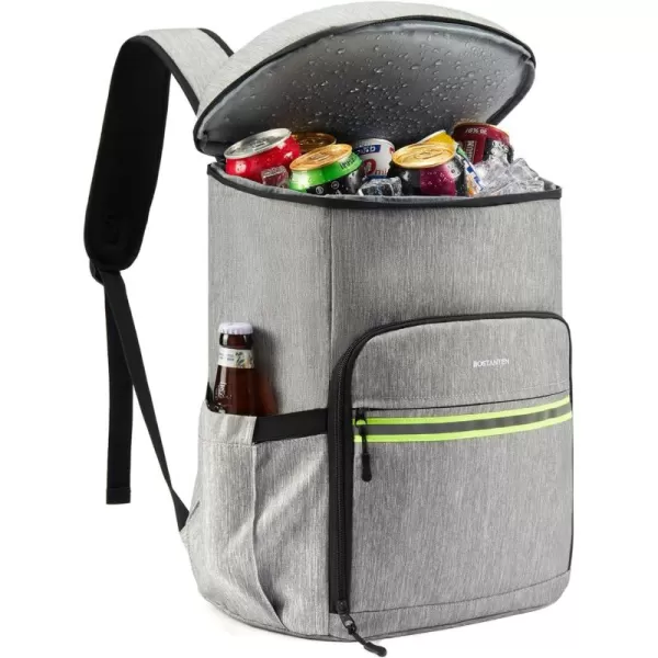 BOSTANTEN Cooler Bag, 30 Cans 20L Collapsible Soft Cooler Bag, Leakproof Beach Cooler Bag Portable Ice Chest with Bottle Opener, Insulated Lunch Bag for Picnic, Beach, Camping, Travel, Work, Black