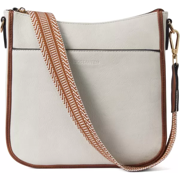 BOSTANTEN Crossbody Bags for Women Trendy Vegan Leather Hobo Purses Shoulder Handbags Wallet Set With Wide Shoulder Strap