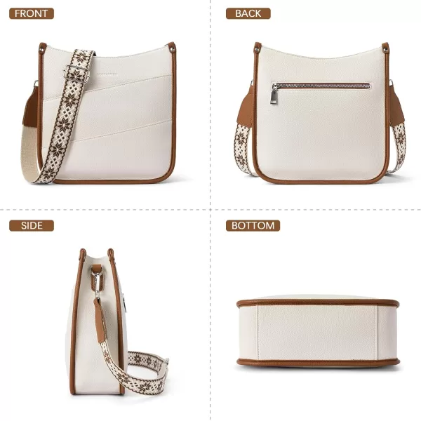 BOSTANTEN Crossbody Bags for Women Trendy Vegan Leather Hobo Purses Shoulder Handbags Wallet Set With Wide Shoulder Strap
