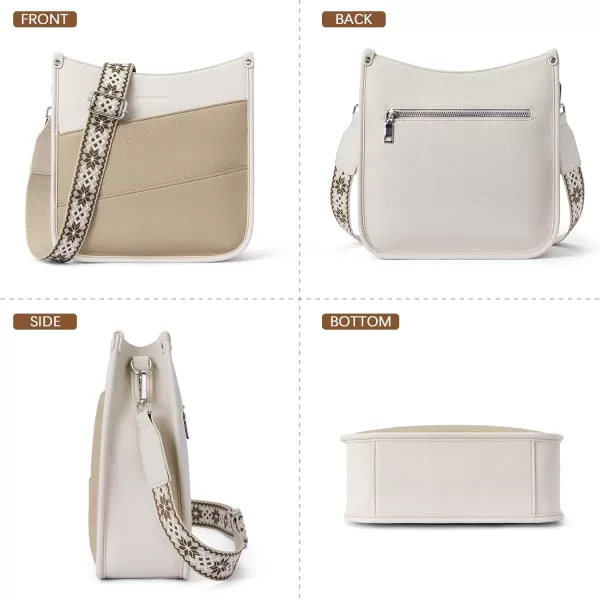BOSTANTEN Crossbody Bags for Women Trendy Vegan Leather Hobo Purses Shoulder Handbags Wallet Set With Wide Shoulder Strap