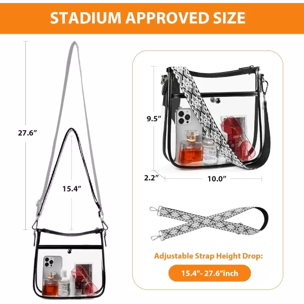 BOSTANTEN Crossbody Bags for Women Trendy Vegan Leather Hobo Purses Shoulder Handbags Wallet Set With Wide Shoulder Strap