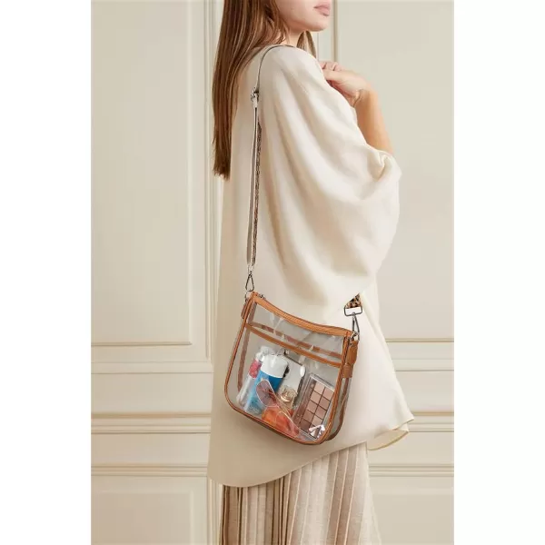 BOSTANTEN Crossbody Bags for Women Trendy Vegan Leather Hobo Purses Shoulder Handbags Wallet Set With Wide Shoulder Strap