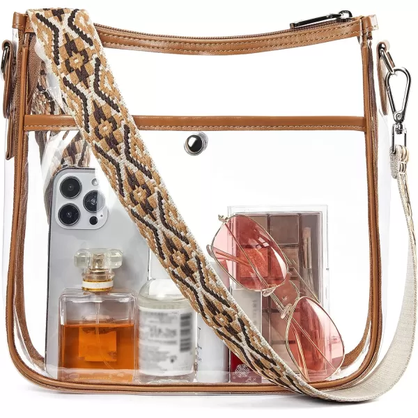 BOSTANTEN Crossbody Bags for Women Trendy Vegan Leather Hobo Purses Shoulder Handbags Wallet Set With Wide Shoulder Strap
