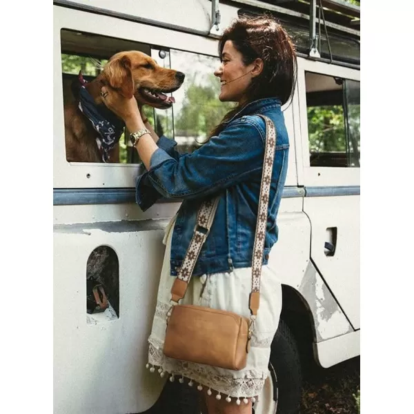 BOSTANTEN Crossbody Purses for Women Vegan Leather Triple Designed Crossbody Handbags Shoulder Bag with Wide Strap