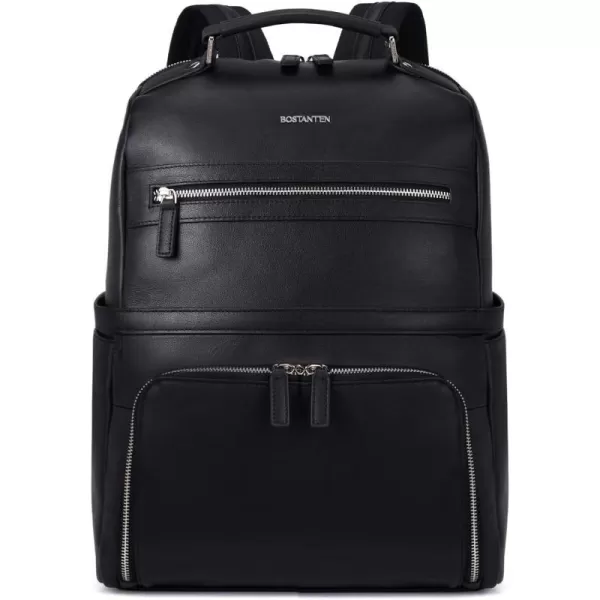 BOSTANTEN Leather Backpack Business Laptop Travel Camping Shoulder Bag Gym Sports Bags for Men