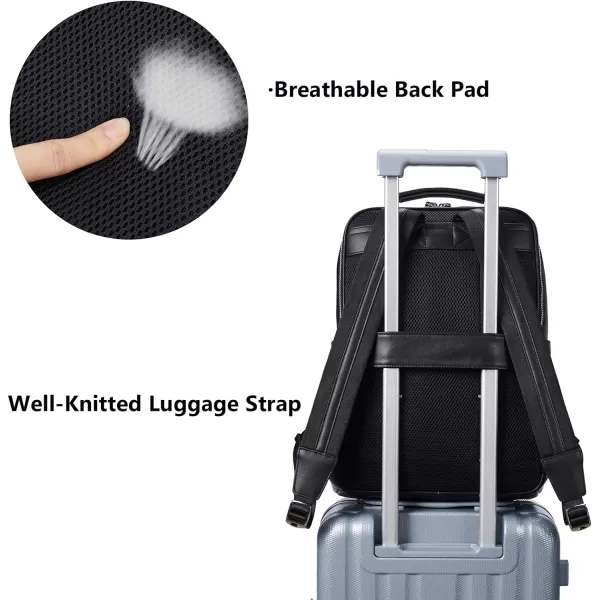 BOSTANTEN Leather Backpack Business Laptop Travel Camping Shoulder Bag Gym Sports Bags for Men
