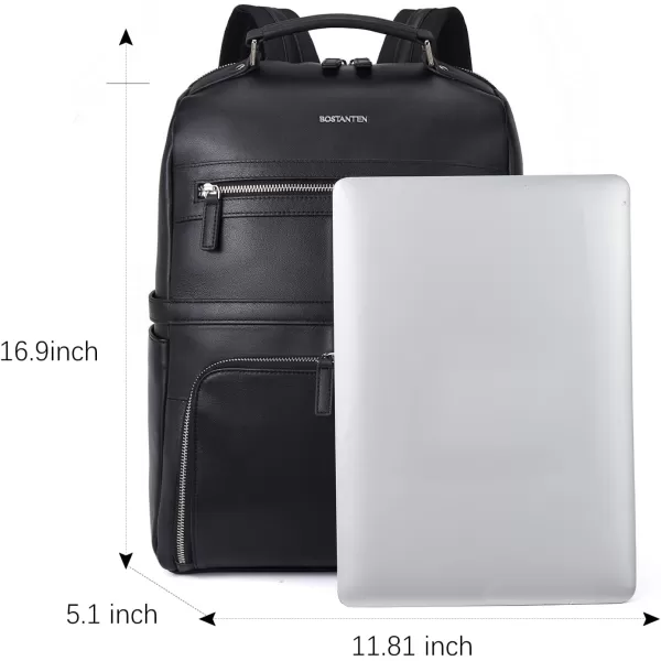 BOSTANTEN Leather Backpack Business Laptop Travel Camping Shoulder Bag Gym Sports Bags for Men