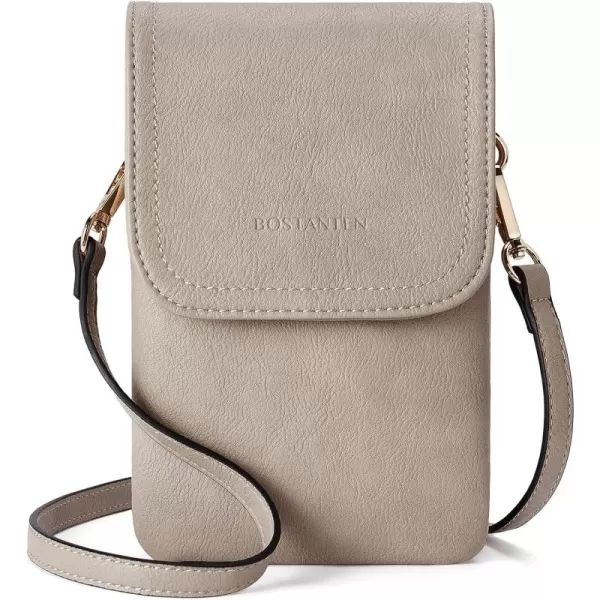 BOSTANTEN Leather Small Crossbody Bags for Women Designer Cell Phone Bag Wallet Purses Adjustable Strap