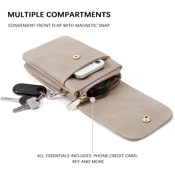 BOSTANTEN Leather Small Crossbody Bags for Women Designer Cell Phone Bag Wallet Purses Adjustable Strap