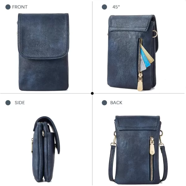 BOSTANTEN Leather Small Crossbody Bags for Women Designer Cell Phone Bag Wallet Purses Adjustable Strap