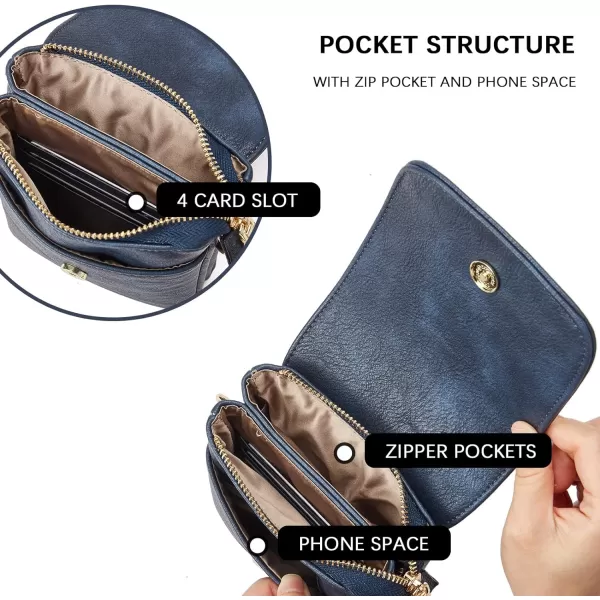 BOSTANTEN Leather Small Crossbody Bags for Women Designer Cell Phone Bag Wallet Purses Adjustable Strap