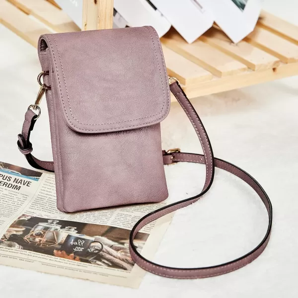 BOSTANTEN Leather Small Crossbody Bags for Women Designer Cell Phone Bag Wallet Purses Adjustable Strap
