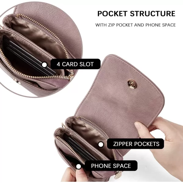 BOSTANTEN Leather Small Crossbody Bags for Women Designer Cell Phone Bag Wallet Purses Adjustable Strap