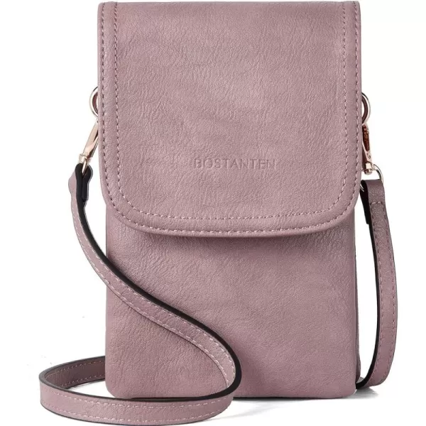 BOSTANTEN Leather Small Crossbody Bags for Women Designer Cell Phone Bag Wallet Purses Adjustable Strap