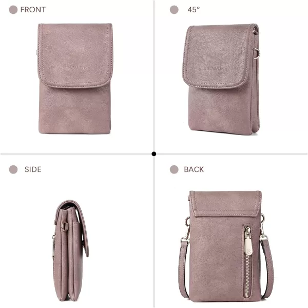 BOSTANTEN Leather Small Crossbody Bags for Women Designer Cell Phone Bag Wallet Purses Adjustable Strap