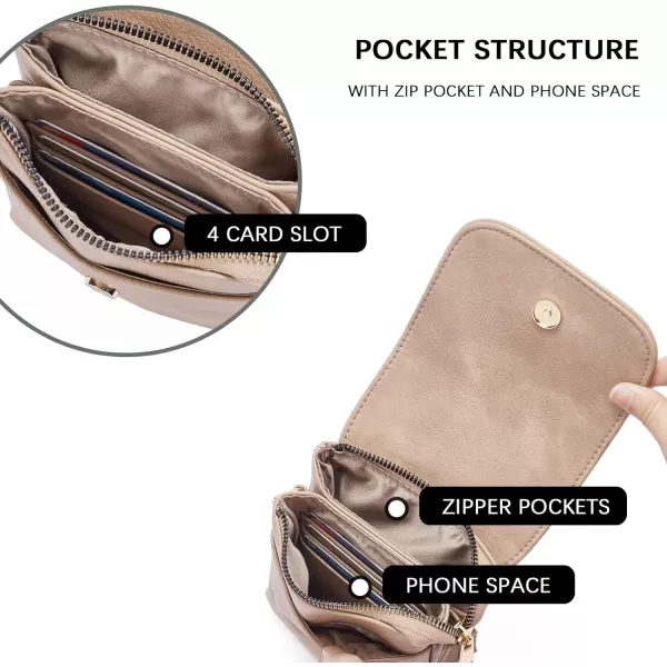 BOSTANTEN Leather Small Crossbody Bags for Women Designer Cell Phone Bag Wallet Purses Adjustable Strap