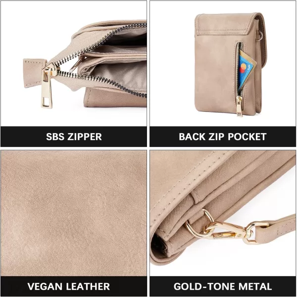 BOSTANTEN Leather Small Crossbody Bags for Women Designer Cell Phone Bag Wallet Purses Adjustable Strap