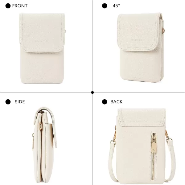 BOSTANTEN Leather Small Crossbody Bags for Women Designer Cell Phone Bag Wallet Purses Adjustable Strap