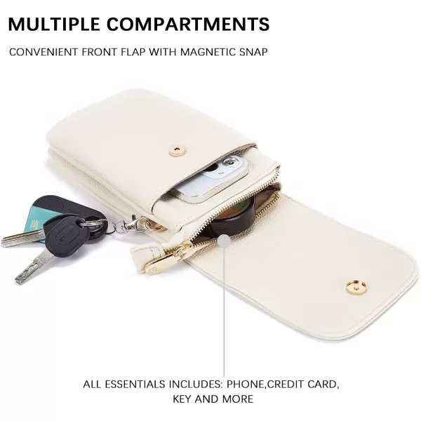 BOSTANTEN Leather Small Crossbody Bags for Women Designer Cell Phone Bag Wallet Purses Adjustable Strap