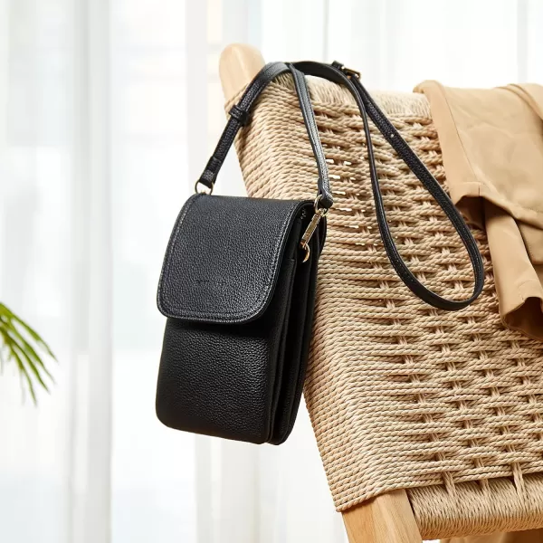 BOSTANTEN Leather Small Crossbody Bags for Women Designer Cell Phone Bag Wallet Purses Adjustable Strap