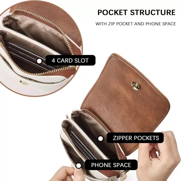 BOSTANTEN Leather Small Crossbody Bags for Women Designer Cell Phone Bag Wallet Purses Adjustable Strap