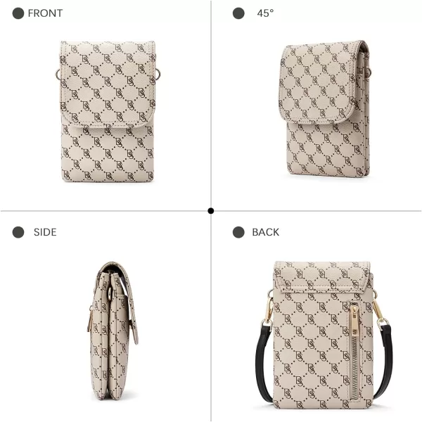 BOSTANTEN Leather Small Crossbody Bags for Women Designer Cell Phone Bag Wallet Purses Adjustable Strap