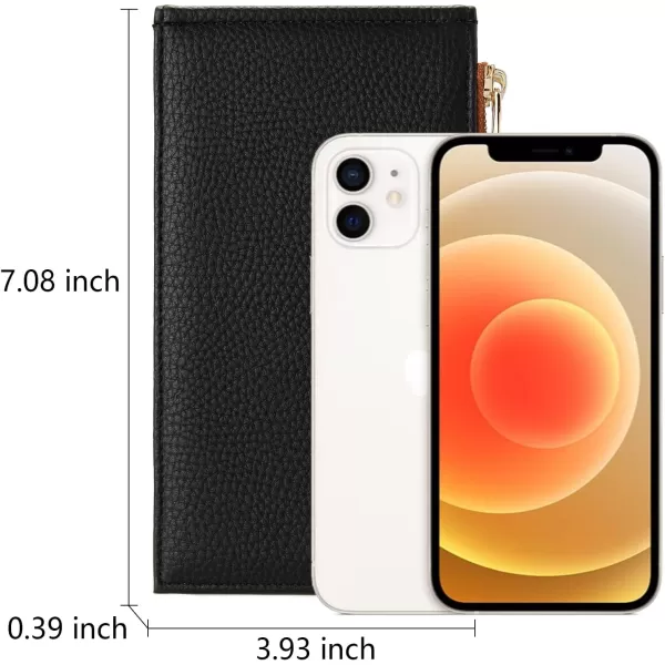BOSTANTEN Leather Wallets for Women RFID Blocking Slim Bofild Purse Card Holder with Zipper Pocket