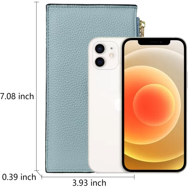 BOSTANTEN Leather Wallets for Women RFID Blocking Slim Bofild Purse Card Holder with Zipper Pocket