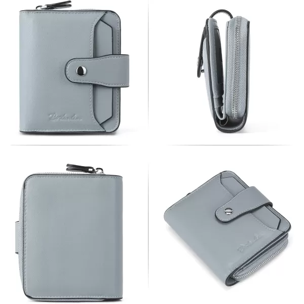 BOSTANTEN Leather Wallets for Women RFID Blocking Zipper Pocket Small Bifold Wallet Card Case