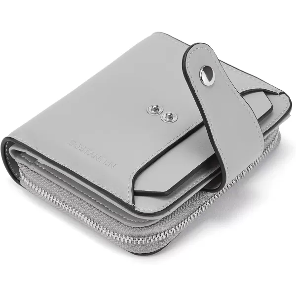 BOSTANTEN Leather Wallets for Women RFID Blocking Zipper Pocket Small Bifold Wallet Card Case