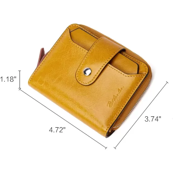 BOSTANTEN Leather Wallets for Women RFID Blocking Zipper Pocket Small Bifold Wallet Card Case