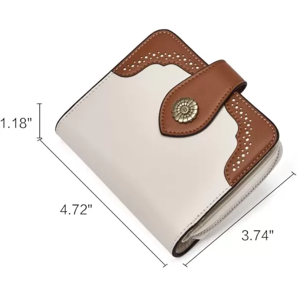 BOSTANTEN Leather Wallets for Women RFID Blocking Zipper Pocket Small Bifold Wallet Card Case